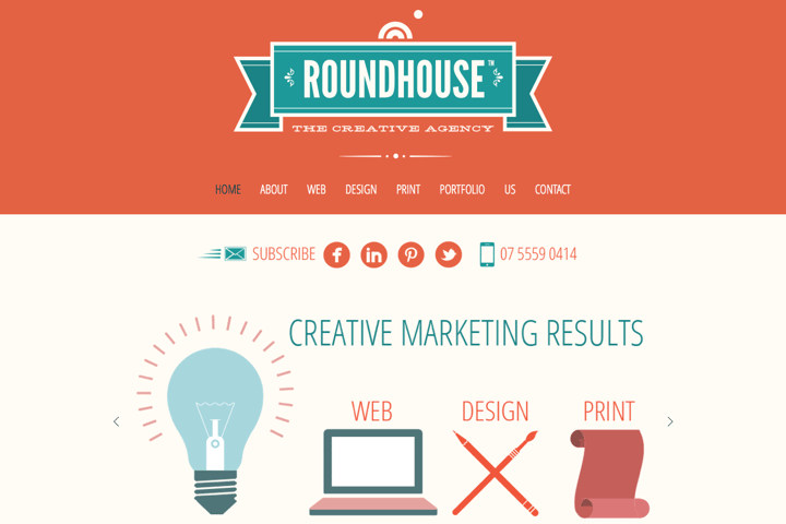 ROUNDHOUSE Creative website preview